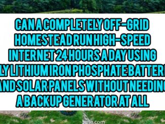 Can A Completely Off-Grid Homestead Run High-Speed Internet 24 Hours A Day Using Only Lithium Iron Phosphate Batteries And Solar Panels Without Needing A Backup Generator At All