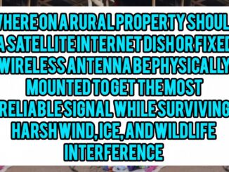 Where On A Rural Property Should A Satellite Internet Dish Or Fixed Wireless Antenna Be Physically Mounted To Get The Most Reliable Signal While Surviving Harsh Wind, Ice, And Wildlife Interference