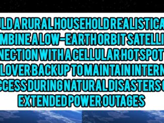 Could A Rural Household Realistically Combine A Low-Earth Orbit Satellite Connection With A Cellular Hotspot As A Failover Backup To Maintain Internet Access During Natural Disasters Or Extended Power Outages