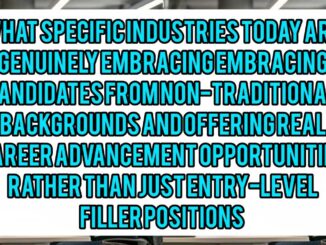 What Specific Industries Today Are Genuinely Embracing Candidates From Non-Traditional Backgrounds And Offering Real Career Advancement Opportunities Rather Than Just Entry-Level Filler Positions